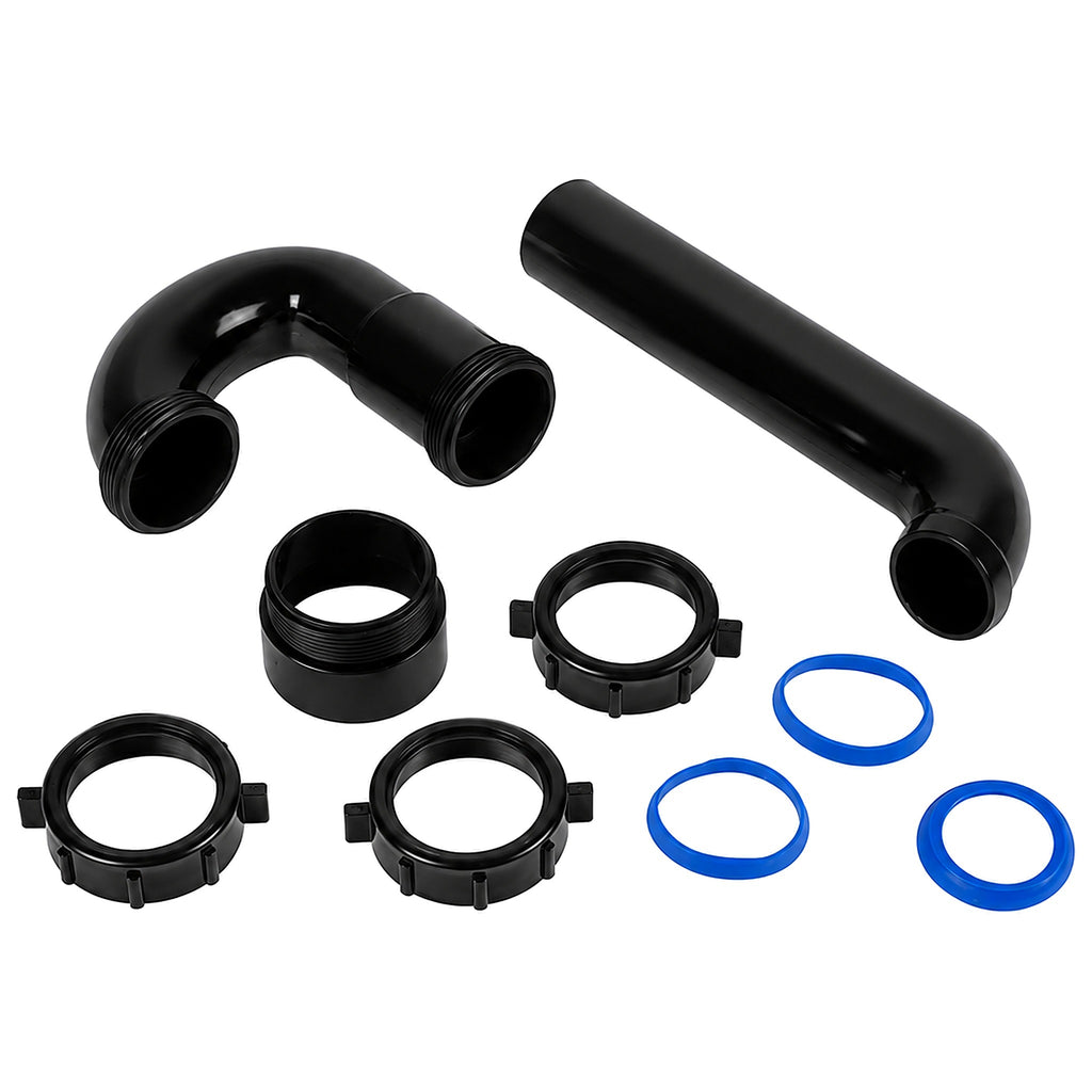1.5" ABS P-Trap with Threaded Adapter