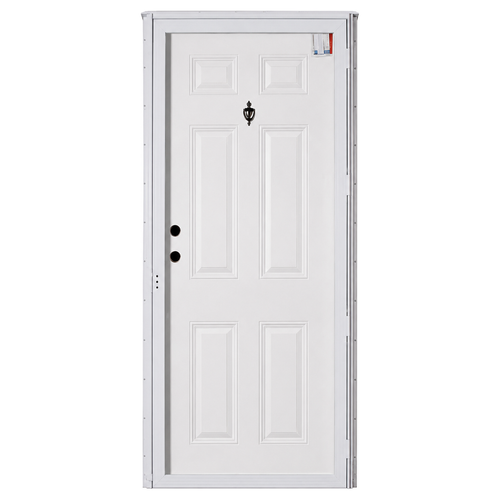 6 Panel With Knocker And Viewer Combo Door 9,000 Series