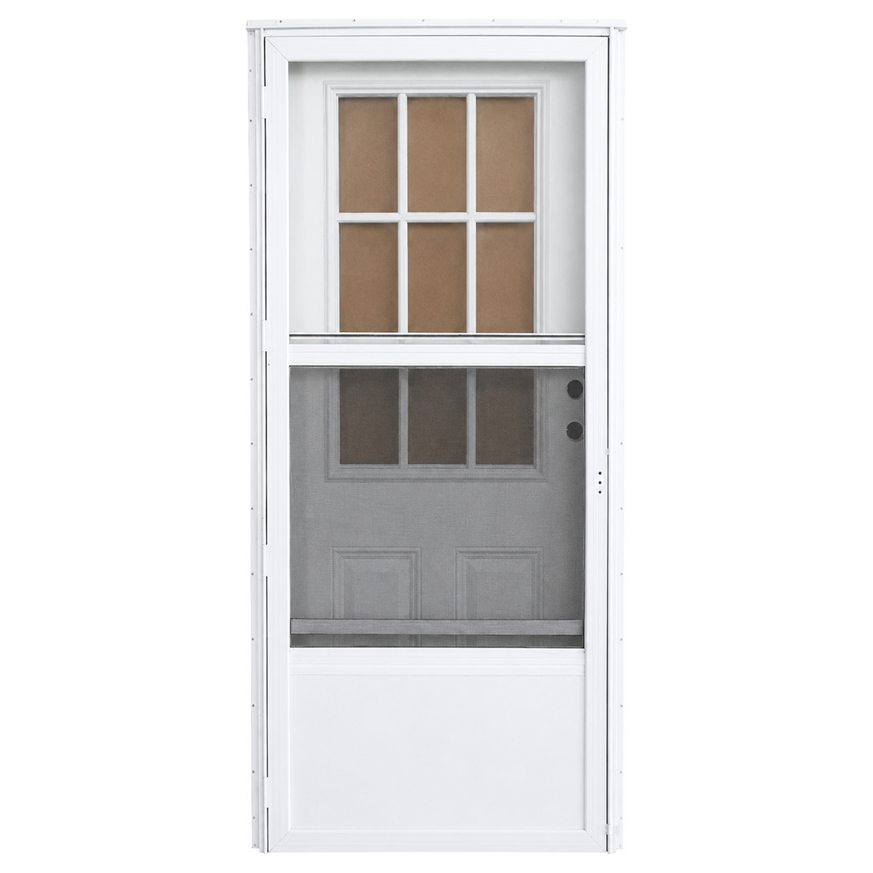 Cottage 2-Panel Combo Steel Door 9000 Series