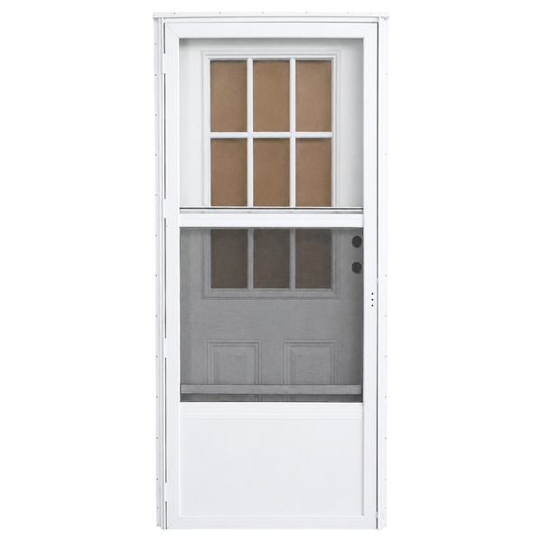 Cottage 2-Panel Combo Steel Door 9000 Series