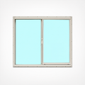 Aluminum Horizontal Lap Siding Window White