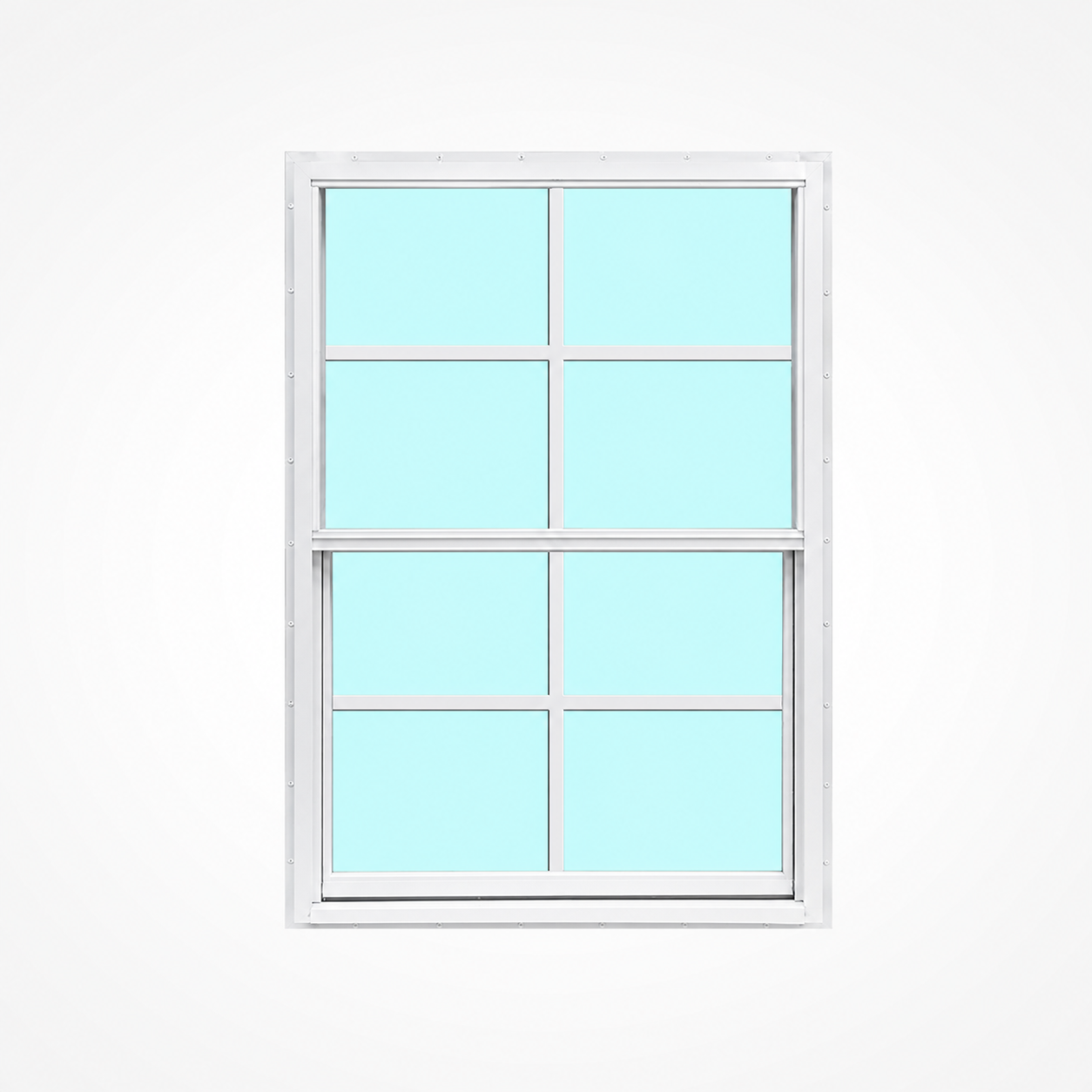 Aluminum Lap Siding Window White Grided