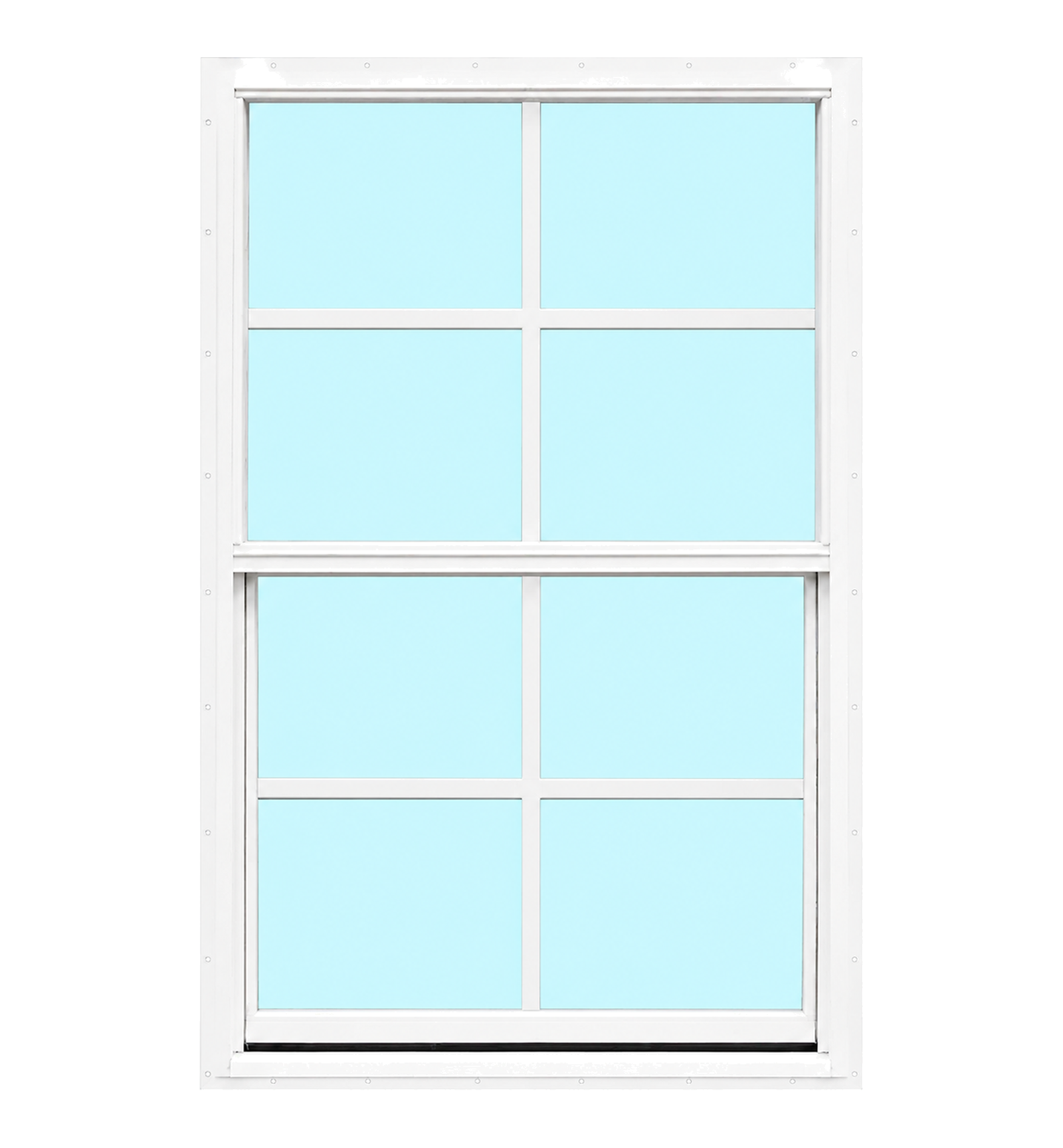 Aluminum Lap Siding Window White Grided