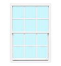 Aluminum Lap Siding Window White Grided