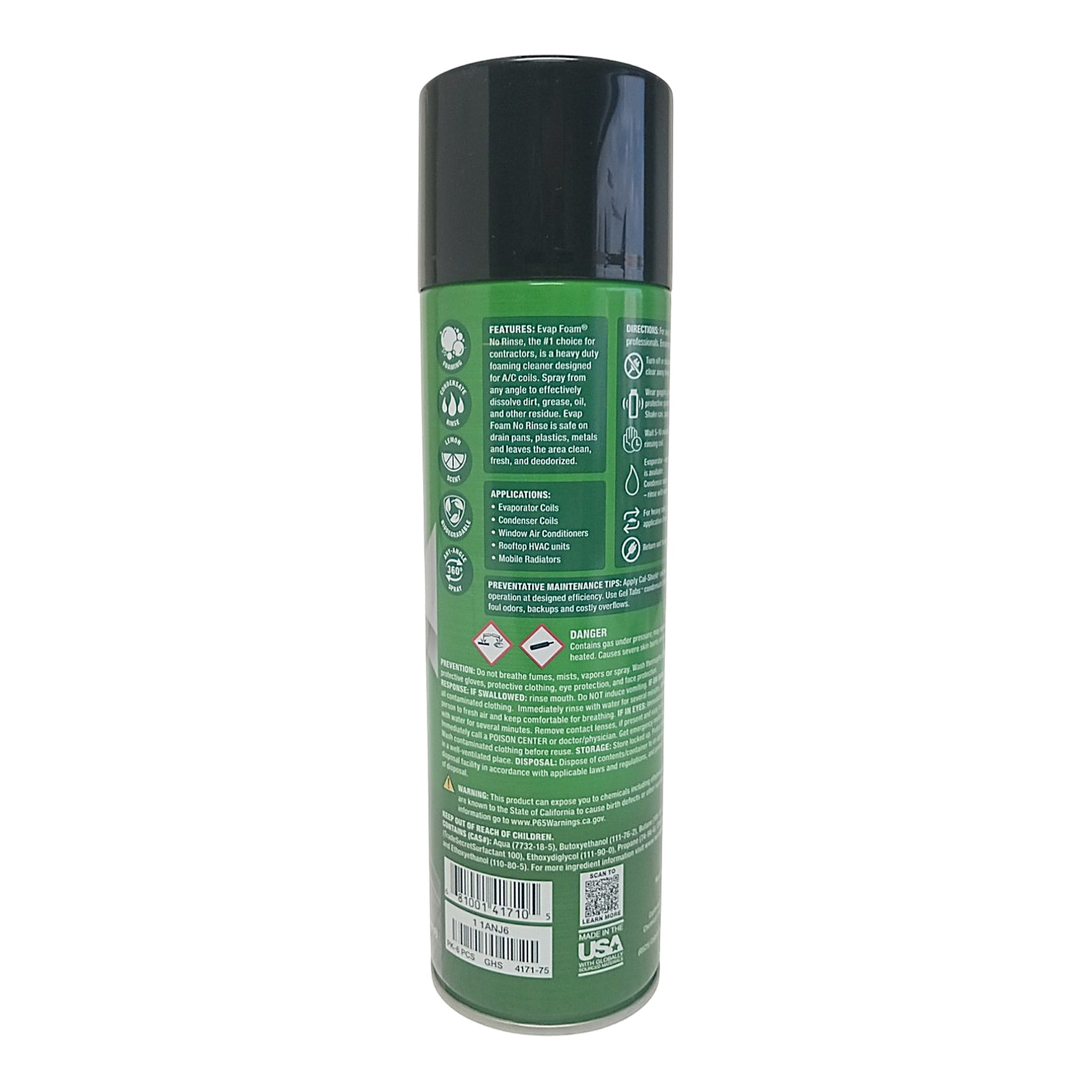 Evap Foam No Rinse Coil Cleaner