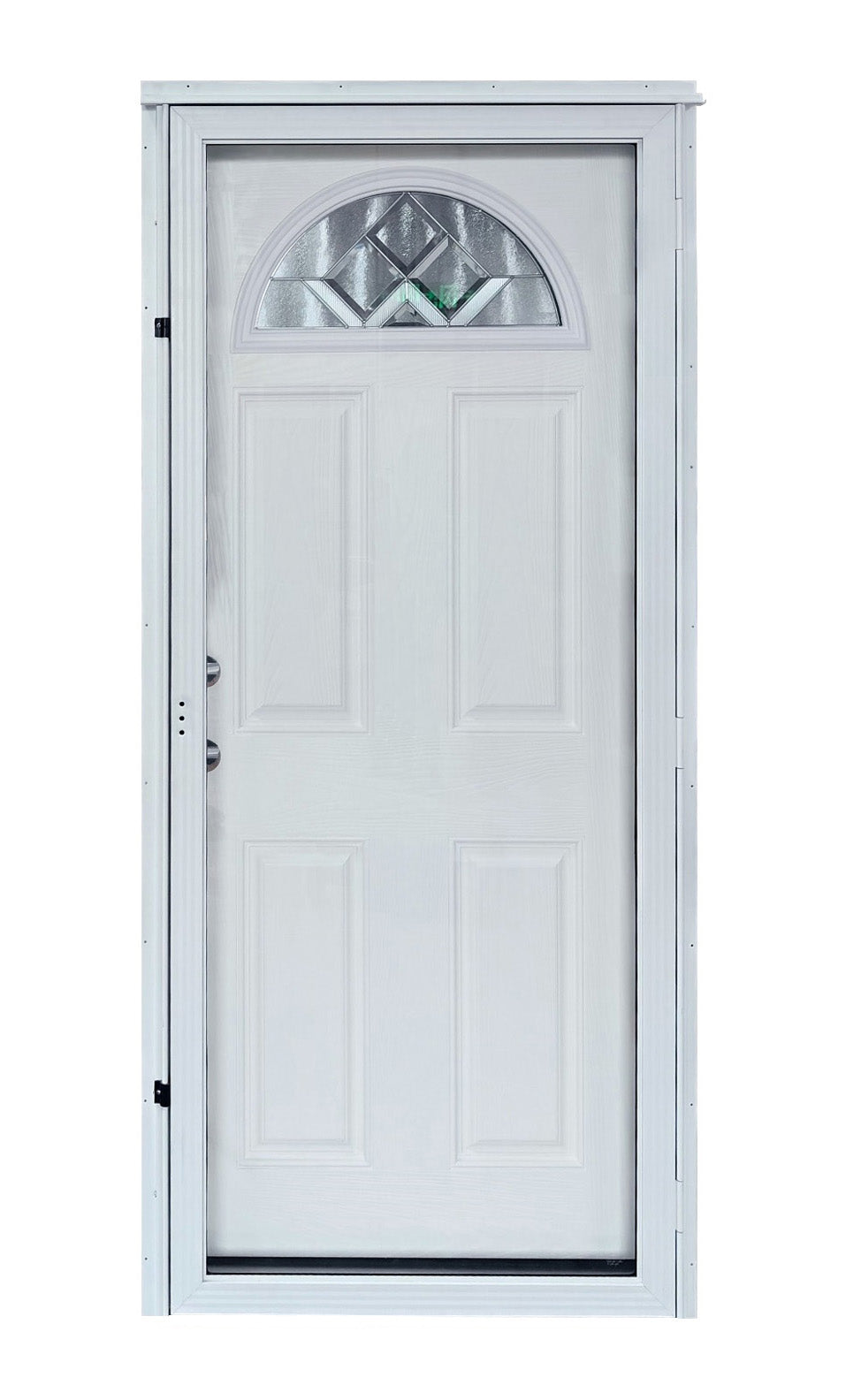 Lifestyle Decorative Sunburst Combo Door All Glass Storm Door