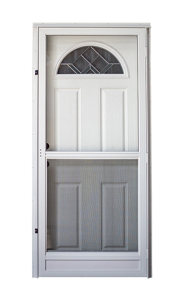 Lifestyle Decorative Sunburst Combo Door Standard Storm Door