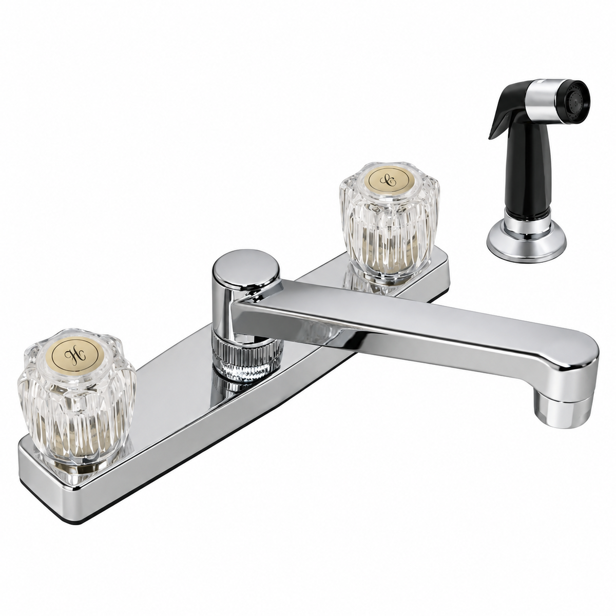8" Two Handle Kitchen Faucet Plastic