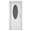 Lifestyle 3/4 Oval Combo Door All Glass Storm Door