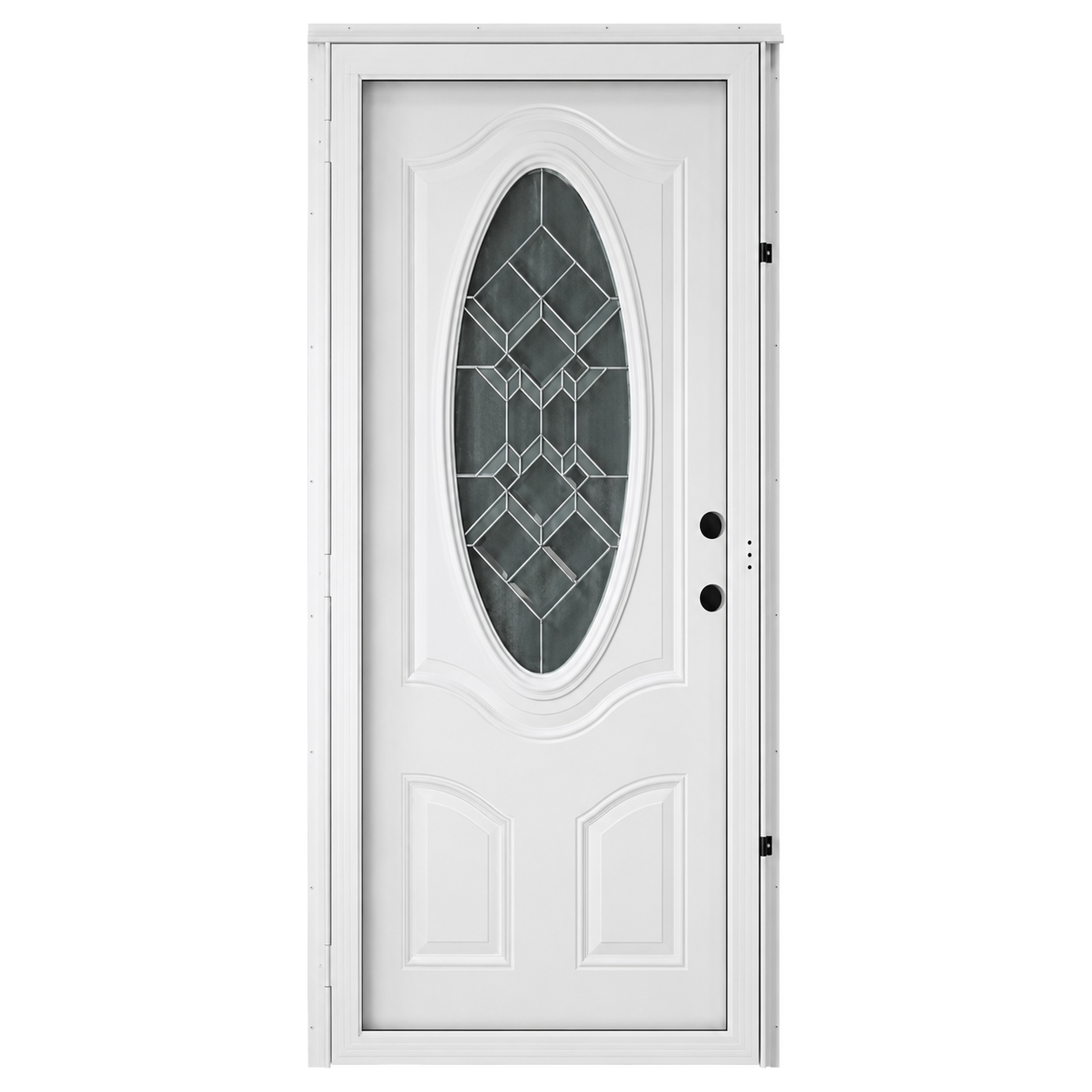 Lifestyle 3/4 Oval Combo Door All Glass Storm Door