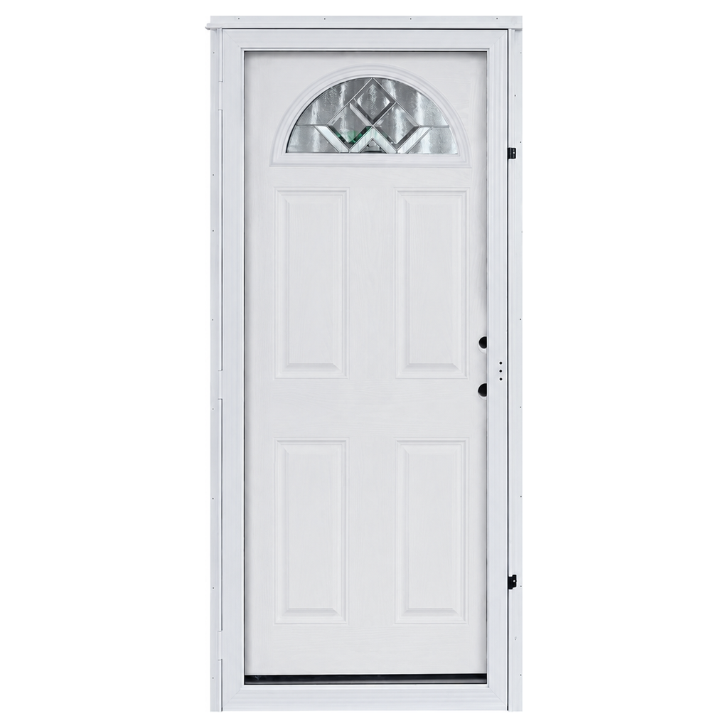 Lifestyle Decorative Sunburst Combo Door All Glass Storm Door