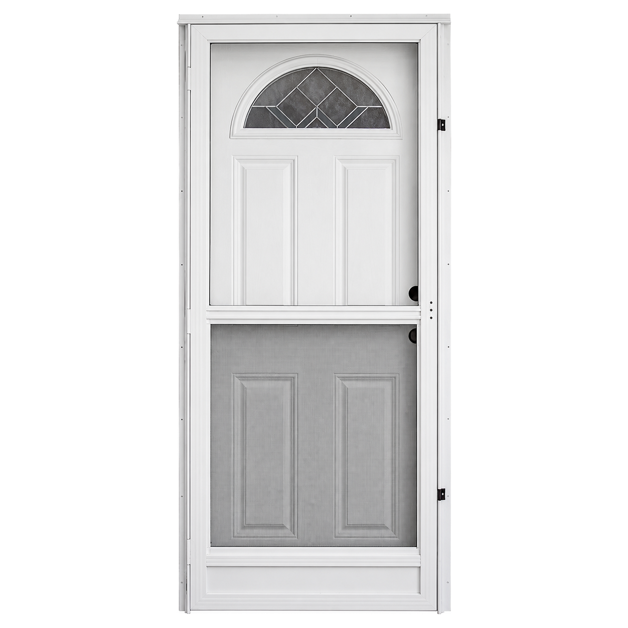 Lifestyle Decorative Sunburst Combo Door Standard Storm Door