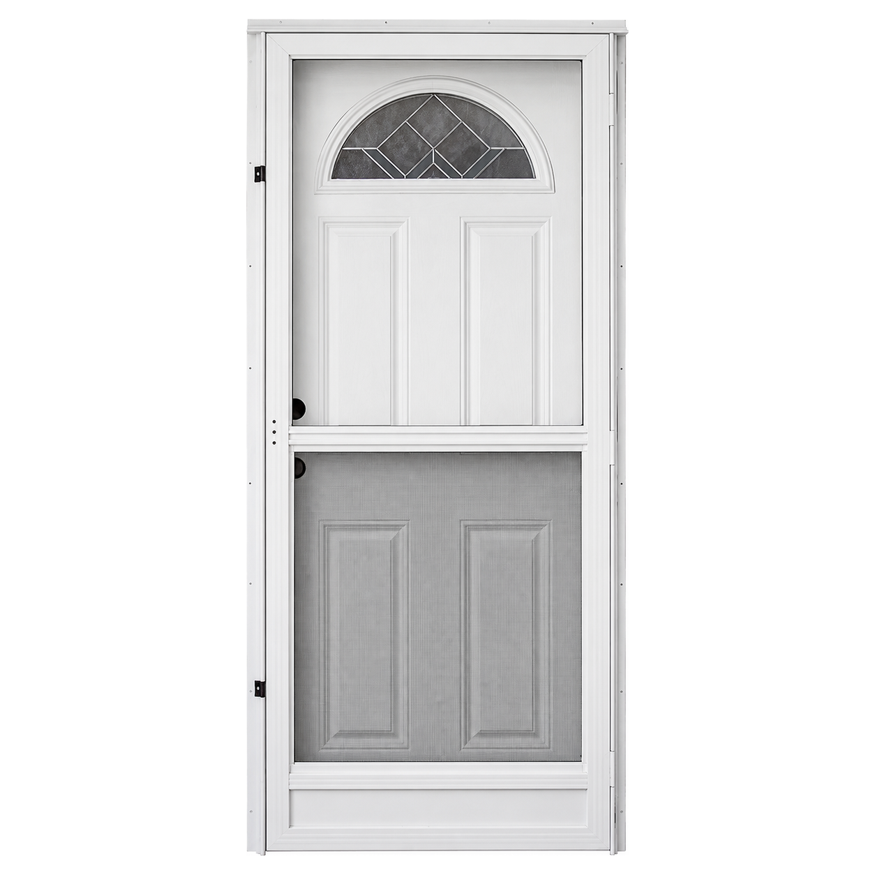 Lifestyle Decorative Sunburst Combo Door Standard Storm Door