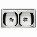 Stainless Steel Kitchen Sink W/ Faucet Ledge