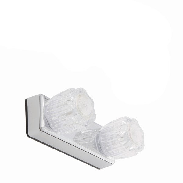 4" Shower Faucet w/ Crystal Handles