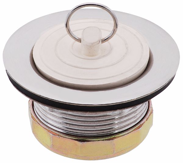 Tub Drain with Rubber Stopper