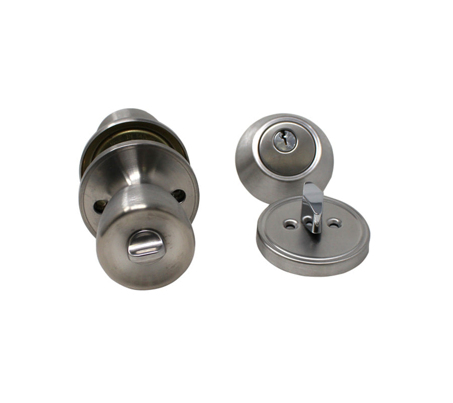 Exterior Door Knob and Dead Bolt