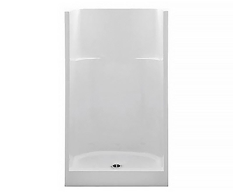 2 Piece Fiberglass Shower Pan and Surround