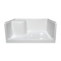 Acrylic Shower Pan with One Side Seat
