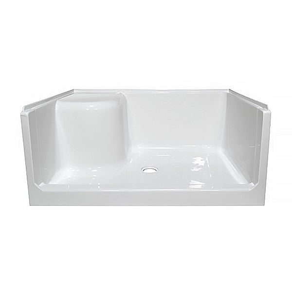 Acrylic Shower Pan with One Side Seat