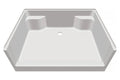 Acrylic Shower Pan with Two Side Seats