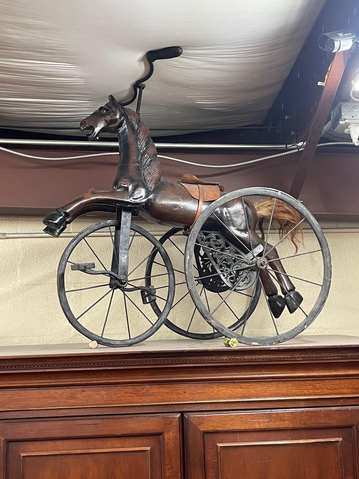 Antique Wooden Horse Tricycle