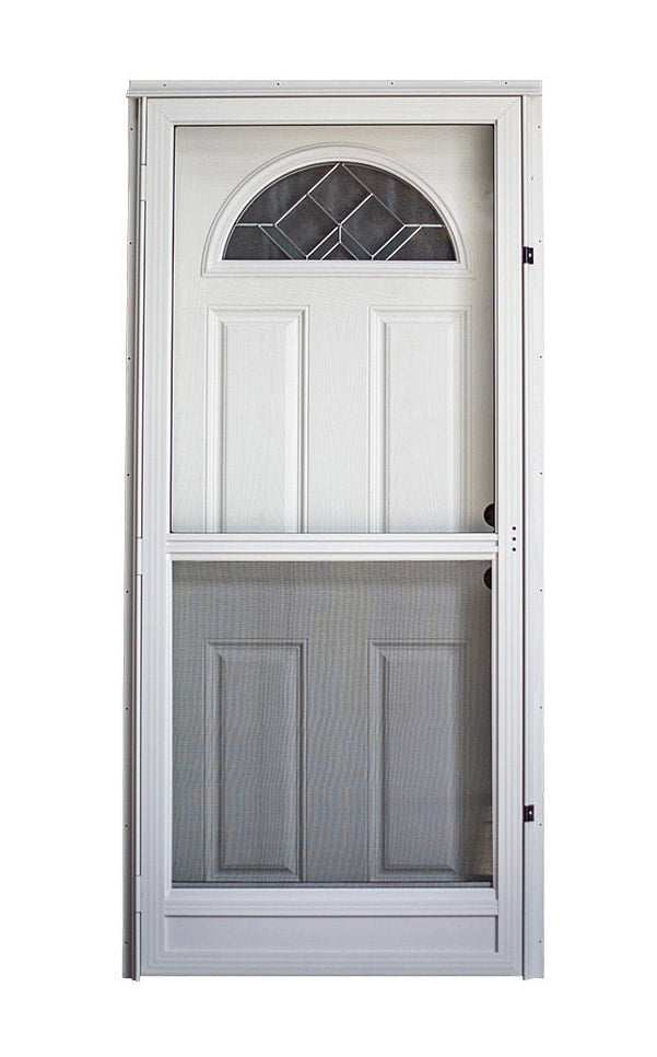 Lifestyle Decorative Sunburst Combo Door Standard Storm Door