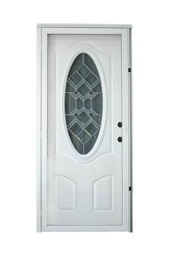 Lifestyle 3/4 Oval Combo Door All Glass Storm Door