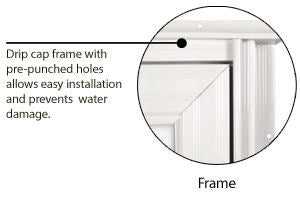 6 Panel With Knocker And Viewer Combo Door 9,000 Series