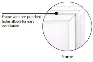 6 Panel Out Swing Door with Knocker and Viewer